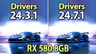 AMD Drivers 2431 vs 2471  RX 580 8GB [upl. by Namsu]