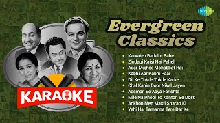 Evergreen Classics  Karaoke with Lyrics  Karvaten Badalte Rahe  Zindagi Kaisi Hai Paheli [upl. by Shear116]