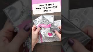 How to make Twisted Gatefold Cards shorts [upl. by Eiramanitsirhc]