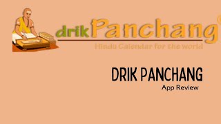 Drik Panchang App Review Hindu Calender Hinducalender Panchangam Calender Panjika [upl. by Rednirah]