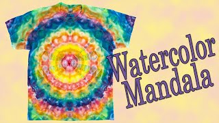 Tie Dye WatercolorStyle Mandala Ice Dye LWI [upl. by Eirrak]