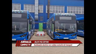 BILETE MAI IEFTINE AUTOBUZELE ELECTRICE VOR SCĂDEA COSTUL DE TRANSPORT [upl. by Latty420]