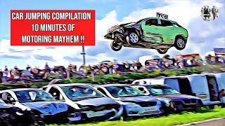 Car Jumping Compilation  10 minutes of Motoring Mayhem [upl. by Tnairb]