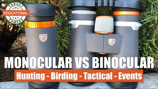 Monocular VS Binocular  Which is Best We Compare for Hunting Birding Tactical Use amp More [upl. by Ahcila]