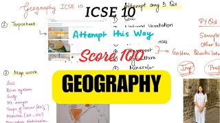 Score 100 in Geography✅  ICSE 10  Attempt this way 💯 [upl. by Anawd]