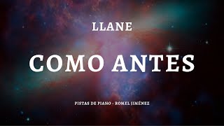 Llane  Como Antes tono  1 Acoustic Base  Piano  Karaoke Playback  Instrumental [upl. by Adian]