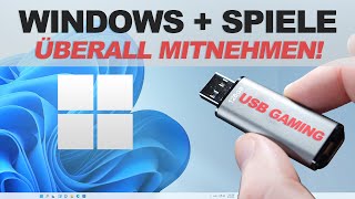 Vollständiges Windows 11 SPIELE auf dem USBStick  EaseUS OS2Go [upl. by Bogosian]