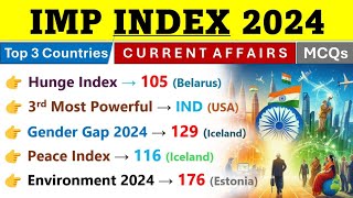 INDEX 2024 Current Affairs  Important Index 2024  Current Affairs 2024  Indologus CA 2024 [upl. by Wadesworth91]