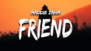 Maddie Zahm  Fat Funny Friend Lyrics “I’ve drawn out in sharpie where I’d take the scissors” [upl. by Standice]