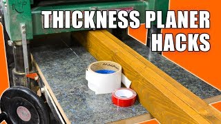 5 Quick Thickness Planer Hacks  Woodworking Tips and Tricks [upl. by Ursula]