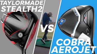 Taylormade Stealth 2 vs Cobra Aerojet [upl. by Kalila]