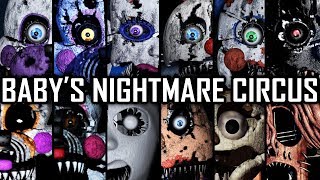 Babys Nightmare Circus  All Jumpscares Complete [upl. by Ratep]