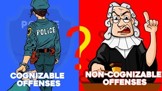 Cognizable and Non Cognizable Offence I Criminology [upl. by Fasano]