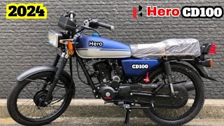 HERO CD100 New 2024 Model Launch  Price  Features  Launch Date  2024 CD100 New Bike [upl. by Dulcle592]