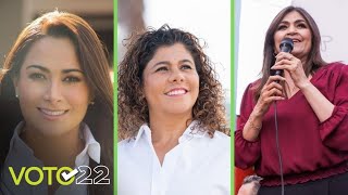 Suben tono candidatas en campaña  Voto 2022 [upl. by Donn645]