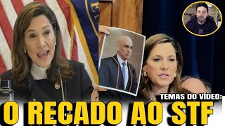 5 DEPUTADA DOS EUA MANDA RECADO PARA MORAES NOVO INDICIAMENTO DE BOLSONARO [upl. by Snashall]