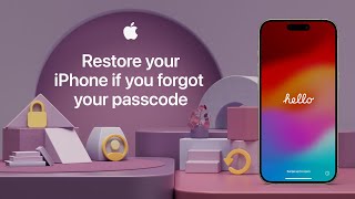 How to restore your iPhone if you forgot your passcode  Apple Support [upl. by Ratcliff312]