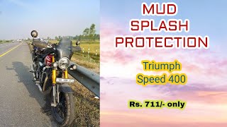 UpdateTriumph Speed 400 Mud Splash Protection Kit ReviewHindi [upl. by Akeret]