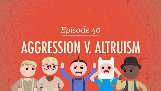 Aggression vs Altruism Crash Course Psychology 40 [upl. by Silirama989]