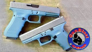 Davidsons EXCLUSIVE Glock 17 amp 19 Titanium Blue Gen 4 9mm Pistols  Gunblastcom [upl. by Oloapnaig478]