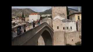 Mostar Bridge Jump July 11th 2013 [upl. by Hajar529]