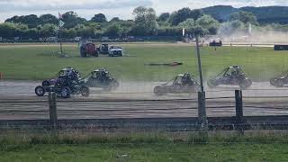 British Autograss Series Rd 1 Evesham day 2 23rd June 2024 F600s Final [upl. by Yhtorod]