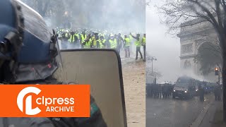 ARCHIVE Gilets Jaunes  Acte 3  Guérilla urbaine à Paris 1er décembre 2018 Paris France [upl. by Radnaxela]