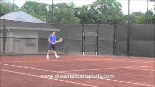 Nicolas Almagro practice at Mens clay court tournament [upl. by Notgnilliw]