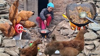 Life In Rural Nepal  Chicken Is Good For Today Recio  Chicken Curry  Ginger StirFried Chicken [upl. by Jensen]