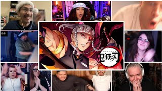 Epic Fight Tengen Uzui vs Gyutaro  Demon Slayer Kimetsu No Yaiba Reaction Mashup [upl. by Yllime]