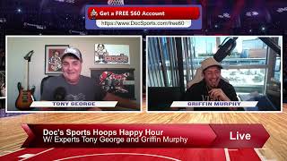 NBA  College Basketball Picks Predictions w Expert Handicapping Docs Sports Hoops Happy Hour Show [upl. by Krahling]