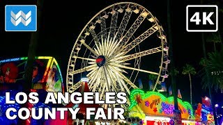 4K LA County Fair at Night in Pomona California USA 2018 Walking Tour [upl. by Rhodia]