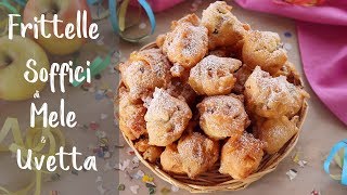 FRITTELLE SOFFICI DI MELE E UVETTA Ricetta Facile Per Carnevale  Fatto in casa da Benedetta [upl. by Leno342]