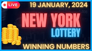 New York Midday Lottery Results For  19 Jan 2024  Numbers  Win 4  Take 5  NY Lotto  Powerball [upl. by Tillie]