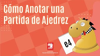 Cómo Anotar una Partida de Ajedrez Unidad I Sesión 14 [upl. by Okajima]