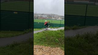 Pumptrack skills at Newhaven 😃☔️ tarmac pumptrack bmxrace [upl. by Ennasirk]