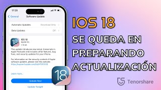 📲iOS 1817  iPhone se queda en preparando actualización en 2 métodos [upl. by Sayer]