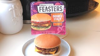 FEASTERS Double Stack Cheeseburger  ASDA  Food Review [upl. by Nina]