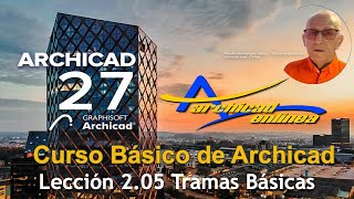 ARCHICAD 27 Tramas básicas  Leccion 2 05 Tramas basicas [upl. by Atineg86]