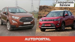 Ford EcoSport vs Mahindra XUV300 Comparison – Autoportal [upl. by Luane]