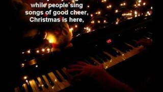 Carol of the bells on piano  Lyrics [upl. by Akehsar]