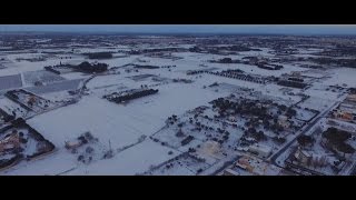 Drone Sogliano Cavour Innevata  Salento 2017 [upl. by Hepzi868]