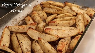 PAPAS GRIEGAS AL HORNO SUPER DELICIOSAS [upl. by Caesar47]