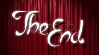 Closing Red Curtain With A Title the End Stock Footage [upl. by Danczyk]