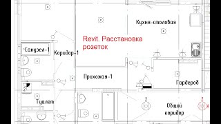 Revit Расстановка розеток [upl. by Suilenrac132]