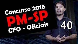 Concurso PM SP 2016 CFO  Oficiais  INFORMÁTICA   40 [upl. by Eniahpets214]