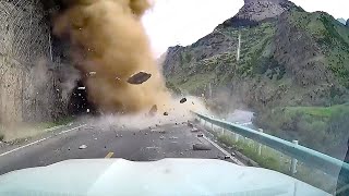 10 Devastating Rockfalls amp Landslides Caught on Camera [upl. by Jareb107]