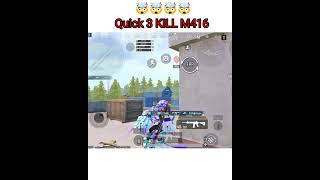 Quick 3 kill m416 bgmi shorts upkhangaming [upl. by Cralg]