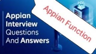 PART8  APPIAN Interview Question  Important Appian Functions [upl. by Samoht]