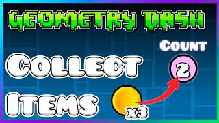 How to make collectable items execute actions  Geometry Dash 22 Editor Tutorial [upl. by Anoiuq343]